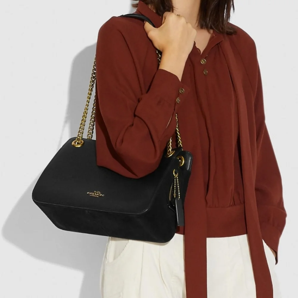 COACH Polished Pebble Leather Bryant Convertible NWT